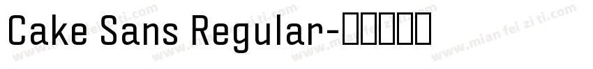 Cake Sans Regular字体转换